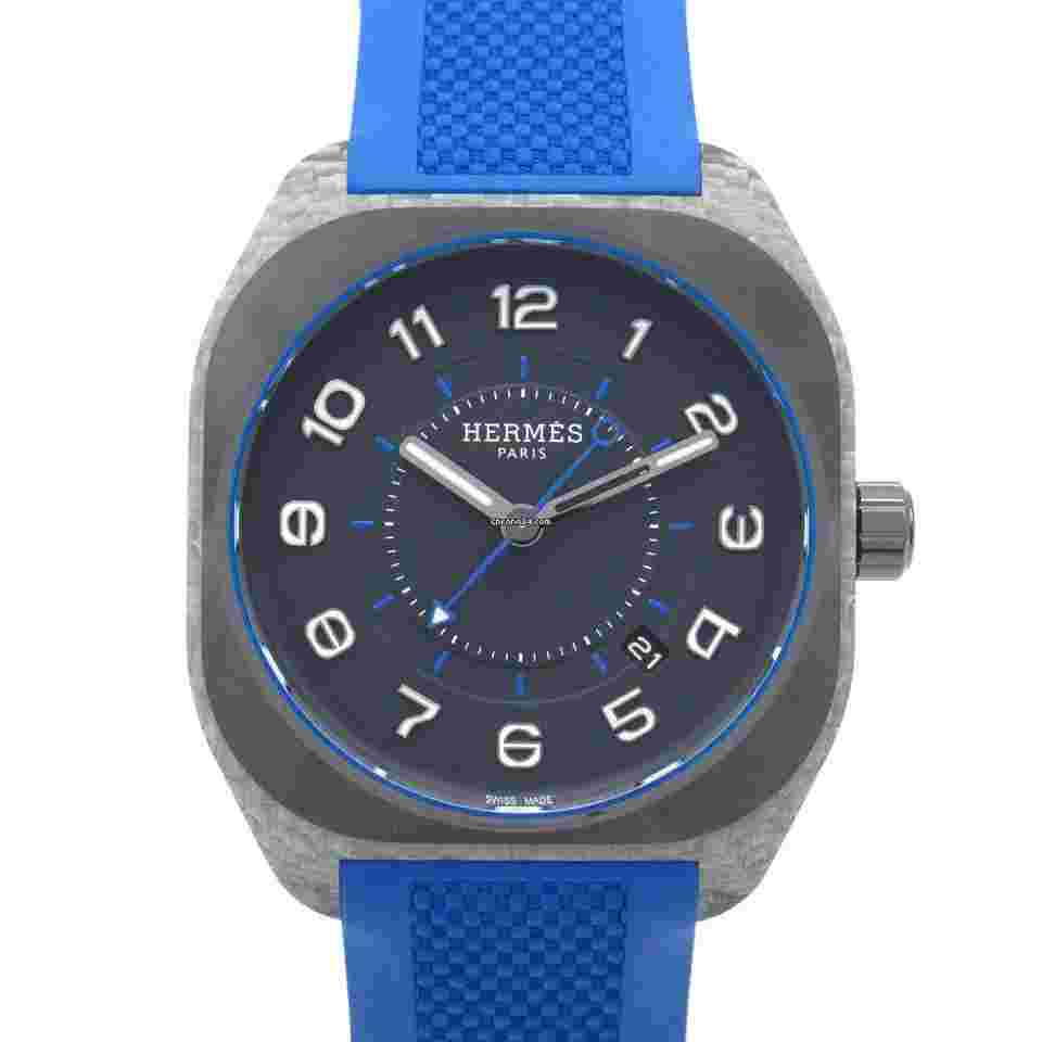 Hermès
H08 Wrist Watch SP1.746a Automatic winding titanium Rubber belt Used mens