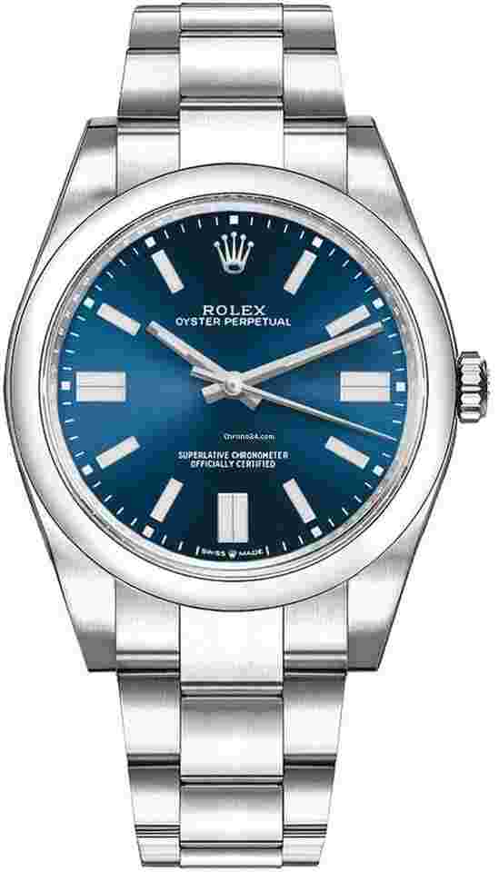 Rolex Oyster Perpetual 41
                           
                                 Blue Dial Domed Bezel Men's Watch 124300-0003