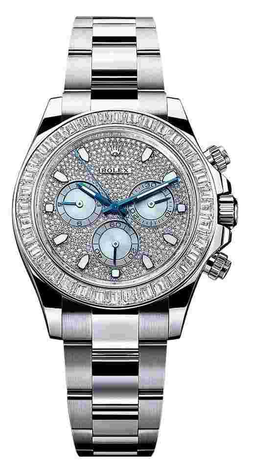 Rolex Daytona
                           
                                 Platinum Diamond Pave Dial 116576TBR Full Set