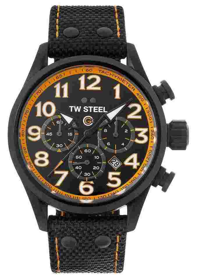 TW Steel
Volante GCK Rallycross Chrono Black PVD Textile Quartz Mens Watch TW981