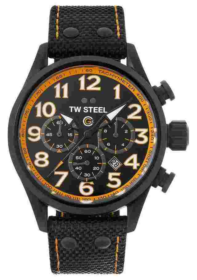 TW Steel
                           
                                 Volante GCK Rallycross Chrono Black PVD Textile Quartz Mens Watch TW981