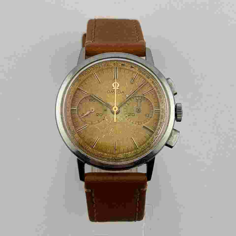 Omega
                           
                                 Chronograph Calibre 320 Manual Case Acier Tropic Dial Original Swiss Made Men