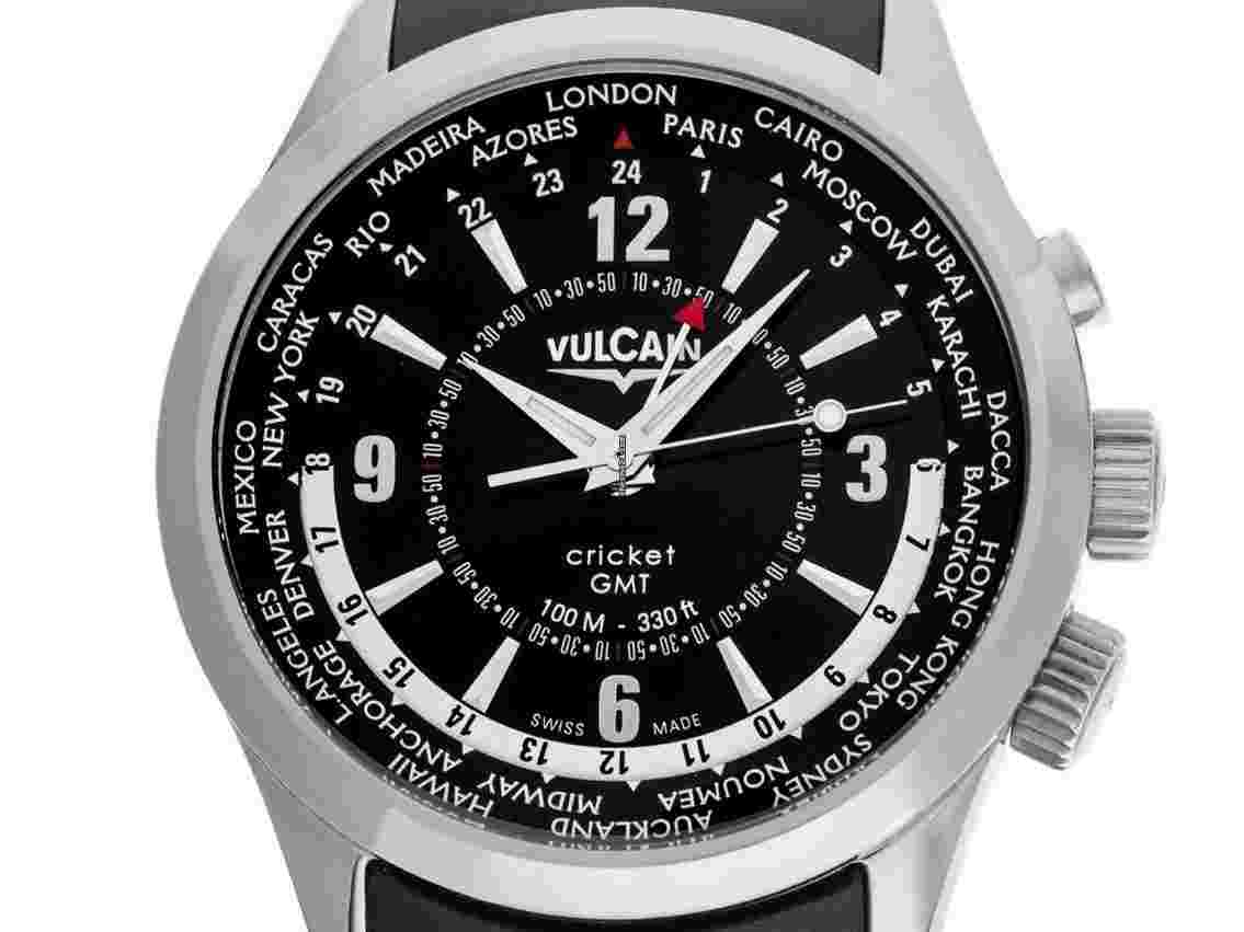 Vulcain Aviator
Cricket GMT Ref.100108.028 2012 Box&Beschreibung wie Neu Vintage