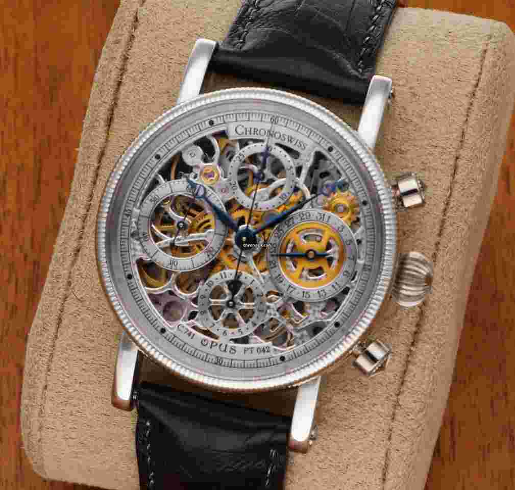 Chronoswiss Opus
                           
                                 Platinum Skeleton Platin Chronograph CH7520S FULLSET + REVISION 07/2024 + BESTZUSTAND