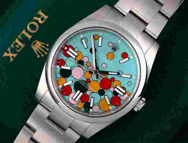 Rolex Oyster Perpetual 41
                           
                                 41mm Celebration Rare Novelty Model Superalloy 904L Turquoise 124300