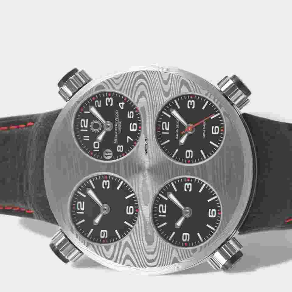 Meccaniche Veloci
                           
                                 NEW Icon Damascus / Damascus Steel&Titanium / Black / Date / 49mm / Box&Papers / W01DD1BL
