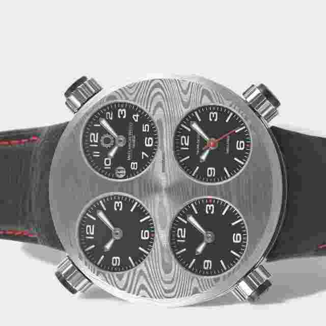 Meccaniche Veloci
                           
                                 NEW Icon Damascus / Damascus Steel&Titanium / Black / Date / 49mm / Box&Papers / W01DD1BL