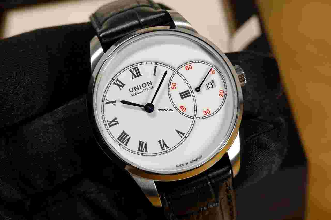 Union Glashütte 1893 Large Second
                           
                                 41 mm 1893 Große Sekunde D007.444.16.013.00 big second FULL SET