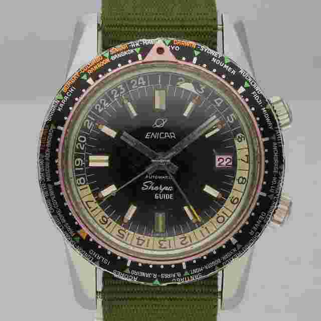 Enicar Sherpa
                           
                                 Guide GMT SeaPearl MKII Multicolor Bezel