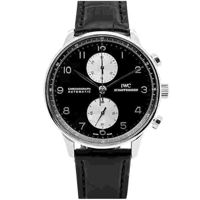 IWC Portuguese Chronograph
                           
                                 41 Black Panda Dial White Sub-Dials New Service IW371404