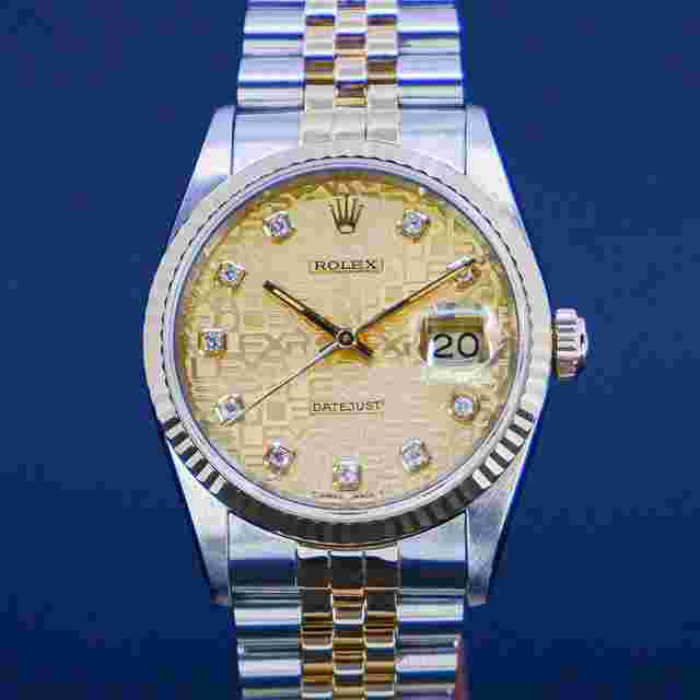 Rolex Datejust 36
                           
                                 16233 diamond dial 2000