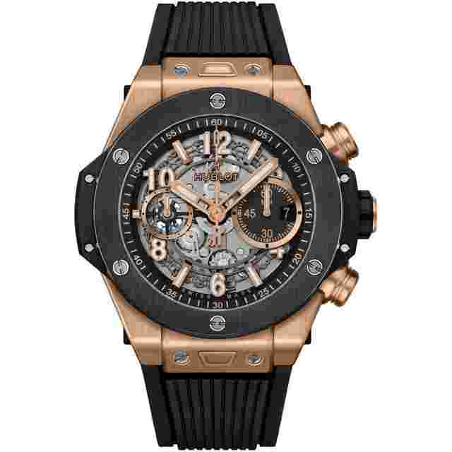 Hublot Big Bang Unico
                           
                                 Rose Gold 421.OM.1180.RX Black Ceramic Bezel Watch 2024