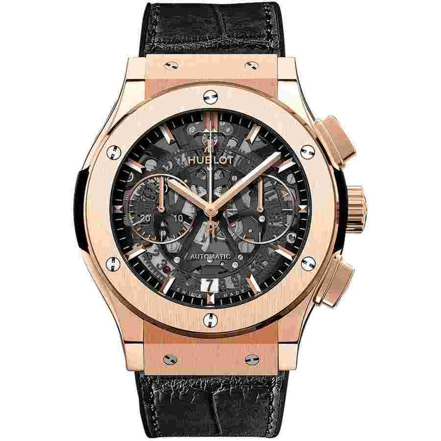 Hublot Classic Fusion Aerofusion
                           
                                 Chronograph Rose Gold 45mm 525.OX.0180.LR Black Alligator Strap Watch 2024