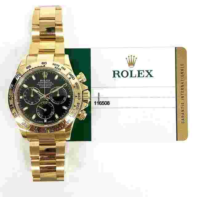 Rolex Daytona
                           
                                 Yellow Gold Green Dial 116508