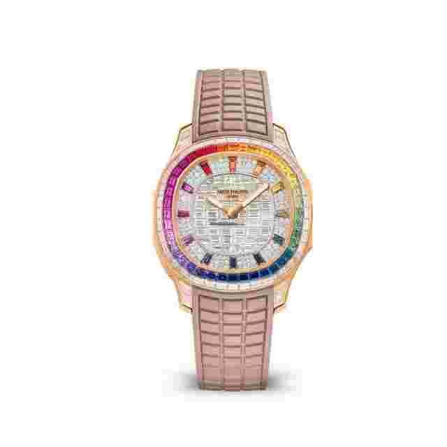 Patek Philippe Aquanaut
                           
                                 5260/355R 'Haute Joaillerie' Minute Repeater Rainbow Gemstones and Diamonds