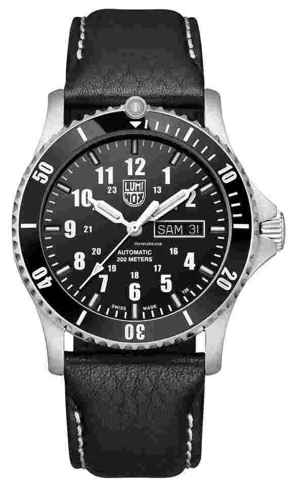 Luminox
Sport Timer Automatic Black Leather Day/Date Divers Mens Watch XS.0921