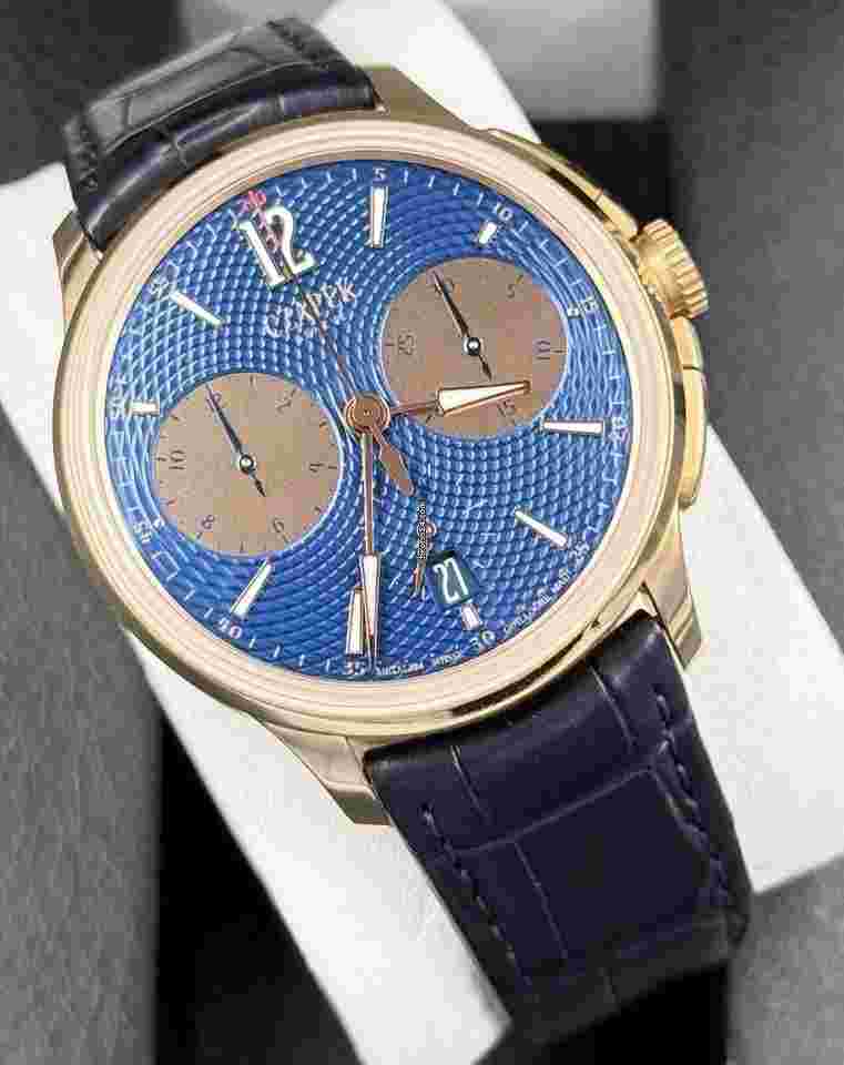 Czapek
1028 Faubourg de Cracovie Océan d'Or 5N 41.5mm Rose Gold Blue Dial Only 8