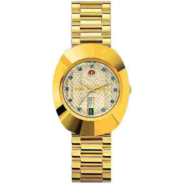 Rado Original
                           
                                 DiaStar Original Auto 35mm Stone Dial Yellow Gold Men's Watch R12413314
