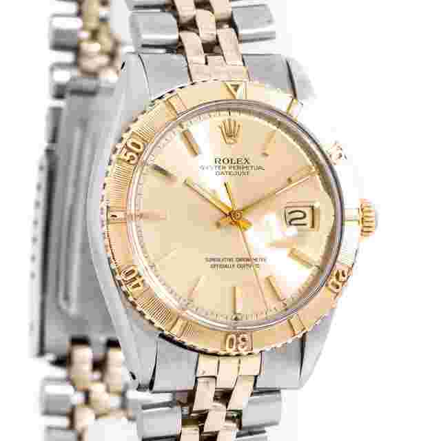 Rolex Datejust Turn-O-Graph
                           
                                 1968 Vintage Rolex Two Tone Thunderbird Datejust Reference 1625 14K Yellow Gold & Stainless Steel Watch ( 15172)