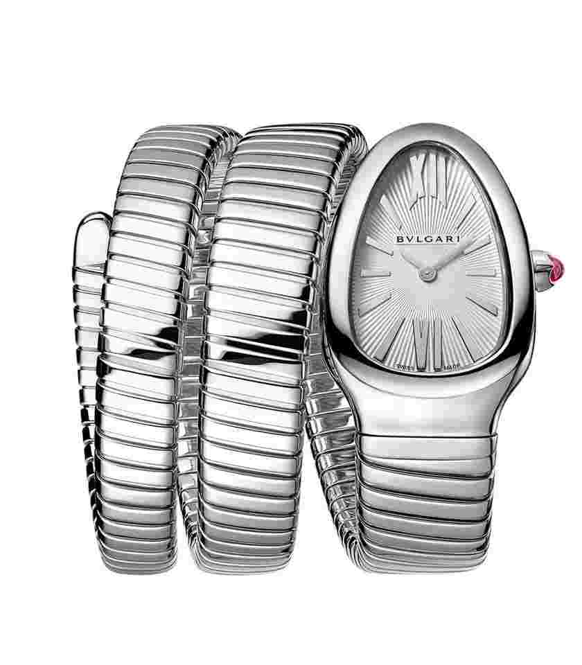 Bulgari Serpenti
35mm Tubogas Double Spiral Steel Silver Dial