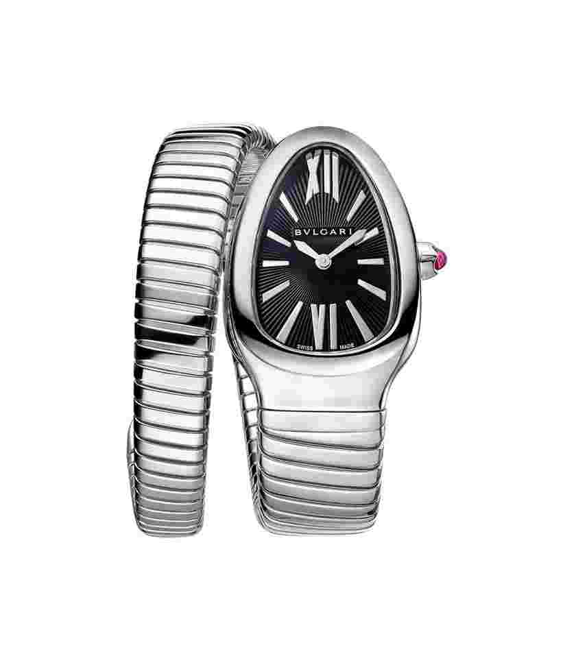 Bulgari Serpenti
35mm Tubogas Single Spiral Steel Black Dial