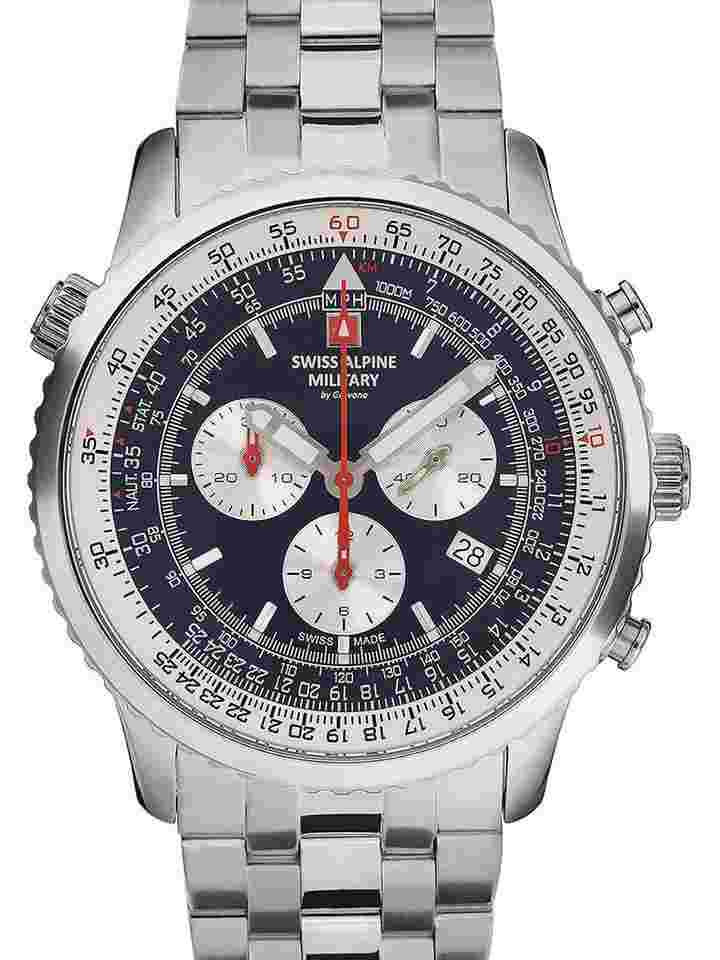 Swiss Alpine Military 7078.9135 Chronograph Herrenuhr 45mm 10ATM