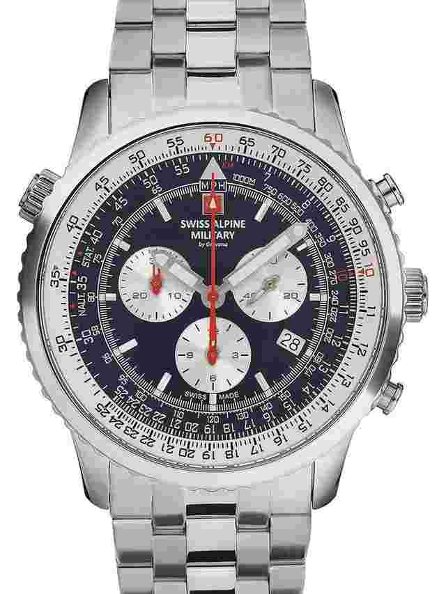 Swiss Alpine Military 7078.9135 Chronograph Herrenuhr 45mm 10ATM 