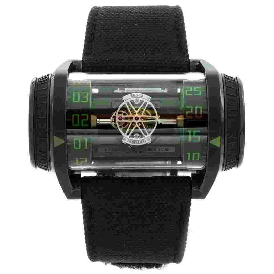 Rebellion
                           
                                 Weap-One Biaxial Flying Tourbillon Green Unworn - Inventory 6852
