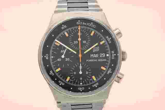 Orfina
                           
                                 Porsche Design Chronograph 7750 Rare Unpolished Stahl Automatik 40mm