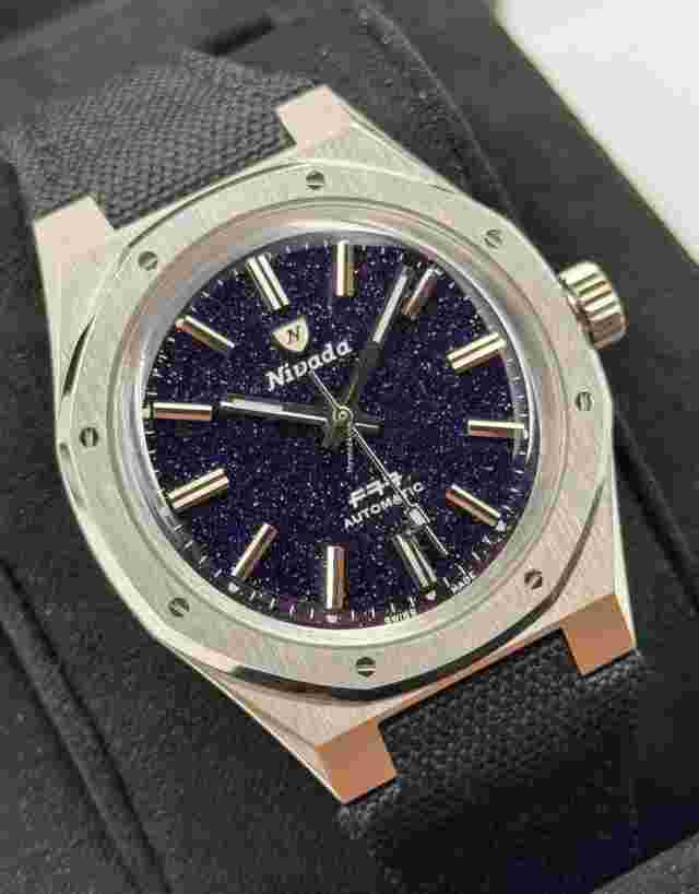 Nivada
                           
                                 Grenchen F77 Dark Blue Avanturine IN STOCK OFFICIAL DEALER