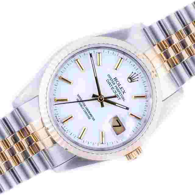Rolex Datejust 36
                           
                                 Oyster Perpetual Datejust White 16233 1991 (Full Set)