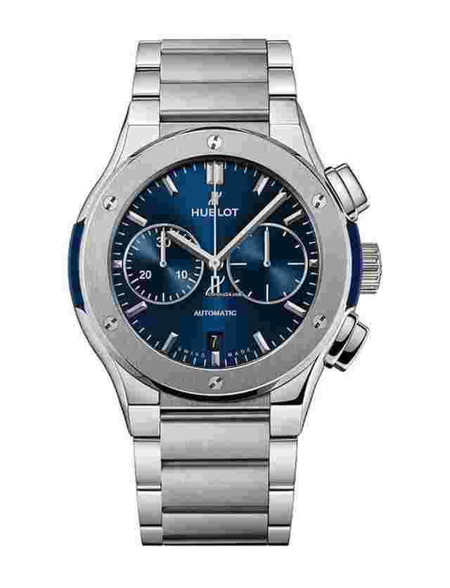 Hublot Classic Fusion
                           
                                 Chronograph Titanium Blue Bracelet 540.NX.7170.NX