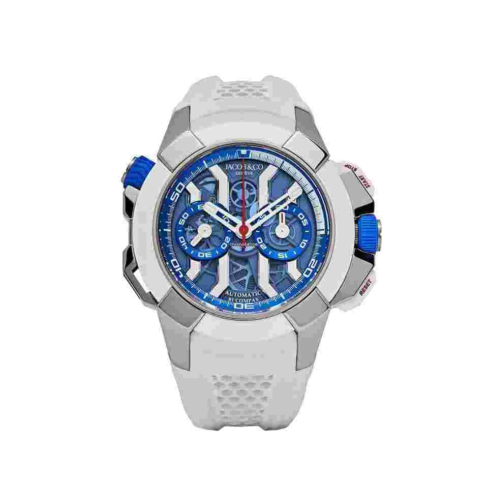 Jacob & Co.
Epic X Chrono EC313.20 Titanium White Ceramic Blue Dial Limited Edition (2021)