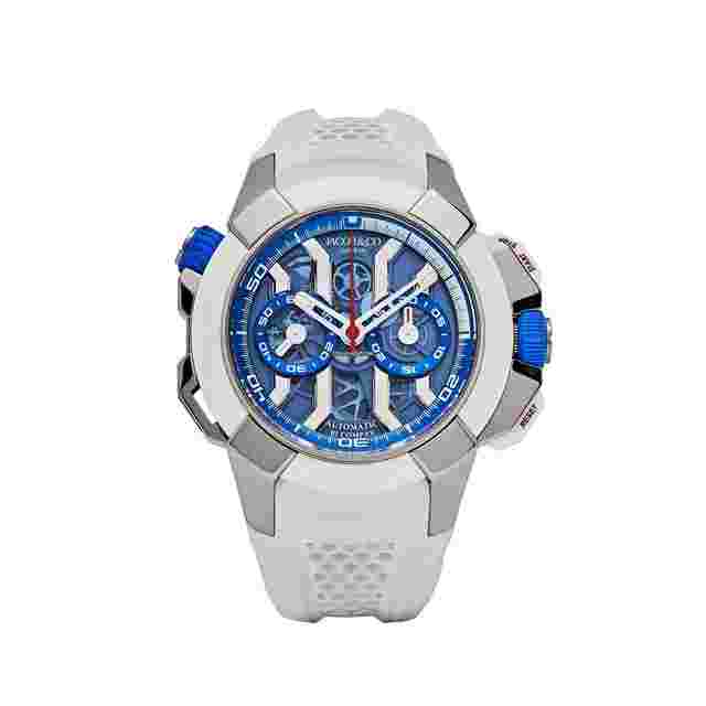 Jacob & Co.
                           
                                 Epic X Chrono EC313.20 Titanium White Ceramic Blue Dial Limited Edition (2021)