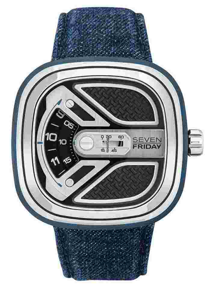 Sevenfriday M1
                           
                                 M-Series Urban Explorer Automatic Steel Blue Denim Mens Watch M1B/01
