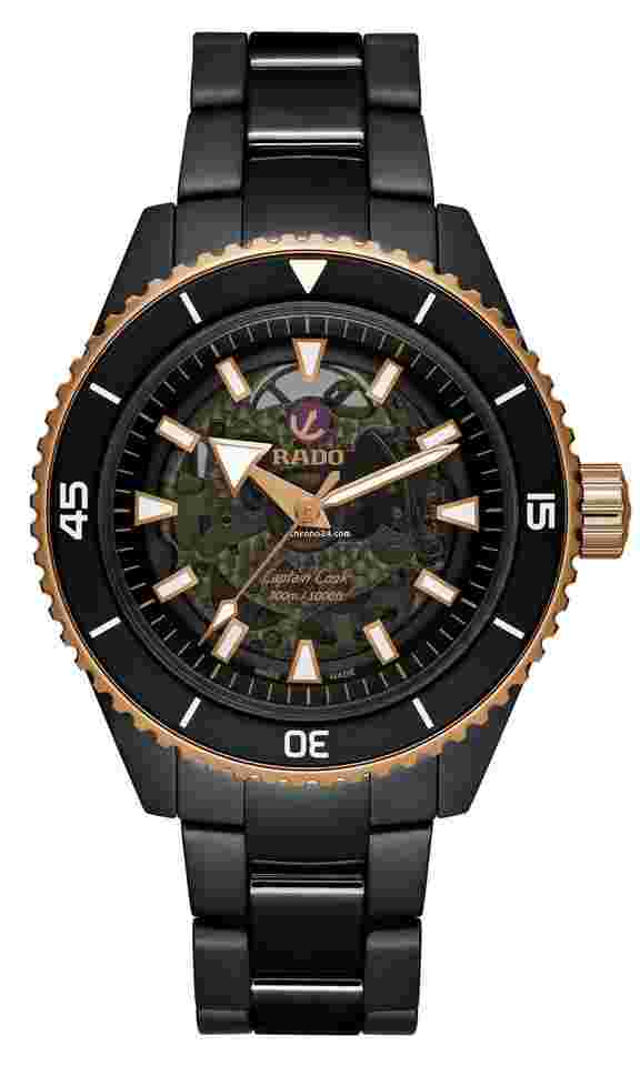 Rado Captain Cook High-Tech Ceramic Black Dial Men's Watch R32127162