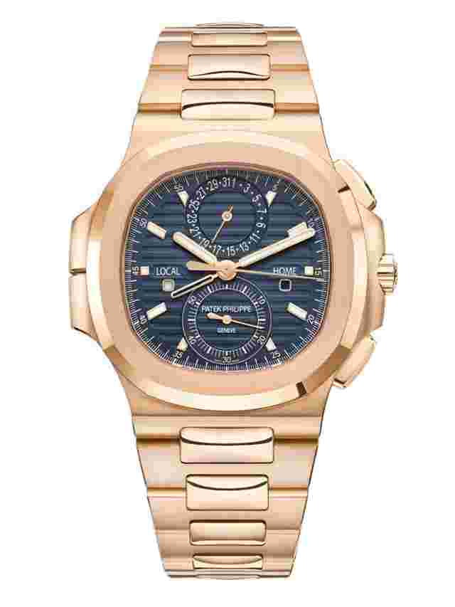 Patek Philippe Nautilus
                           
                                 Unworn Nautilus Travel Time Chronograph Blue Dial 5990/1R-001