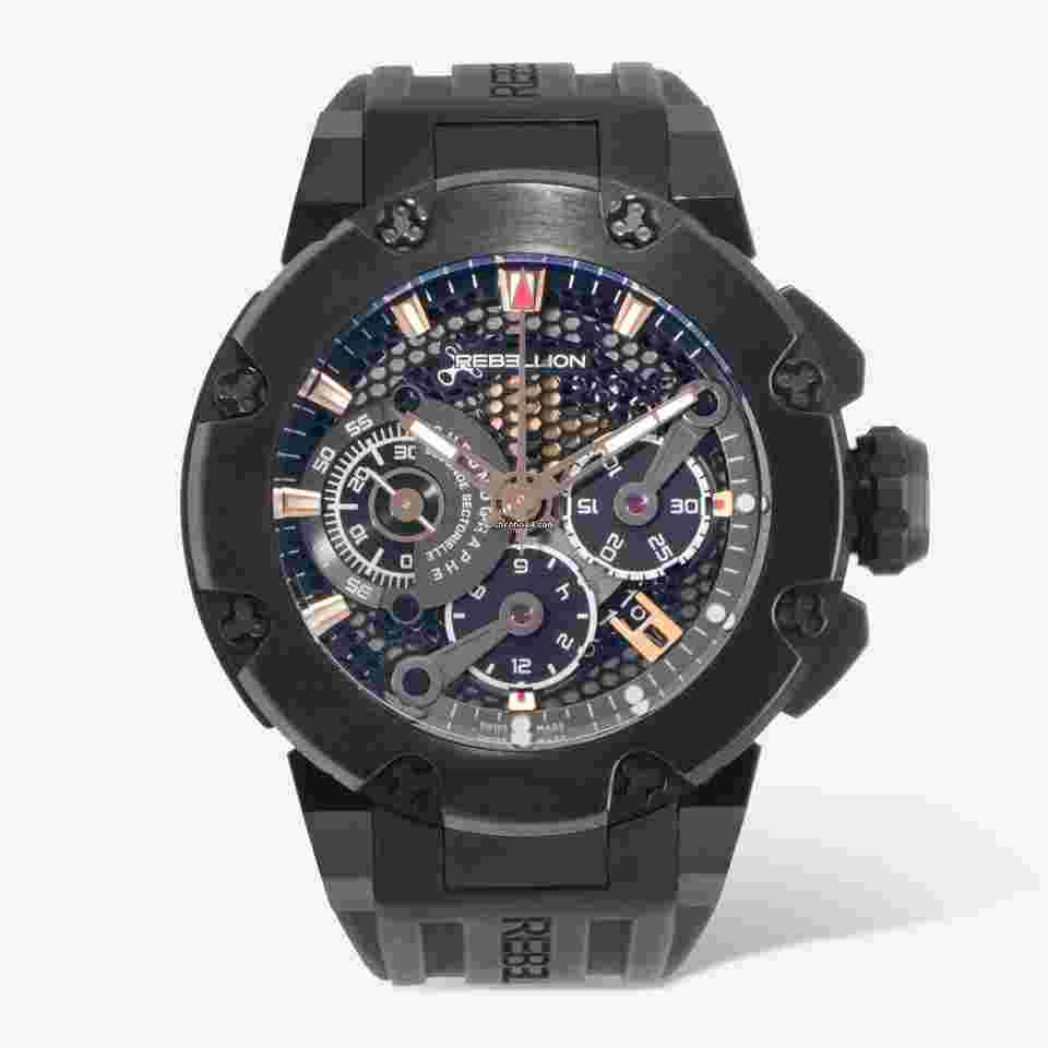 Rebellion
                           
                                 Predator Chrono Black Titanium & 18K Yellow Gold Automatic Men's Watch
