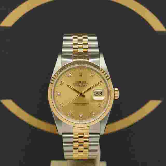 Rolex Datejust 36
                           
                                 S/G - Ref: 16233 - aus 1992 - LC100 Rolex Box & Papiere