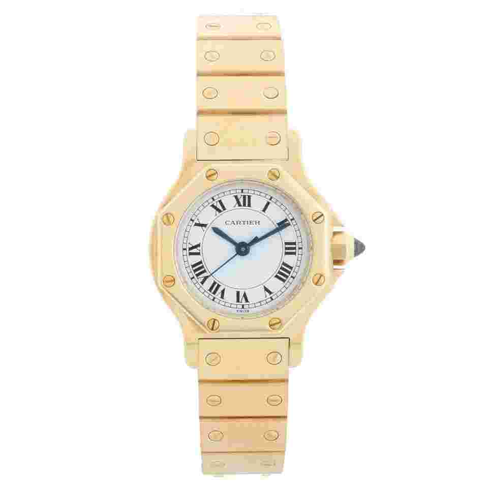 Cartier Santos
                           
                                 Octagon 18k Yellow Gold Automatic Watch 0906