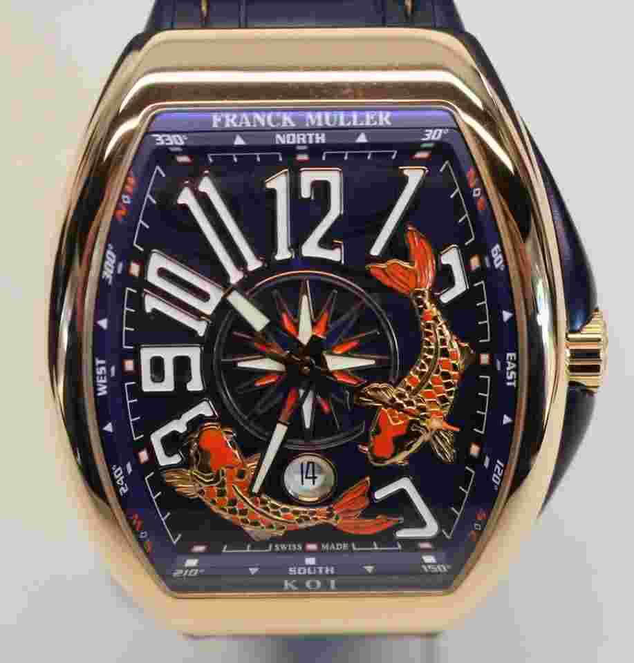 Franck Muller Vanguard
                           
                                 KOI Automatic Watch 18K ROSE GOLD Ref V45 YT SC DT 5N BL