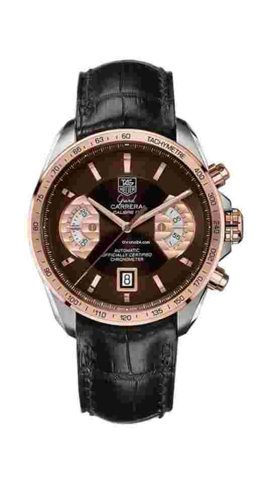 TAG Heuer Grand Carrera
                           
                                 calibre 17 rose gold/steel ref CAV515C
