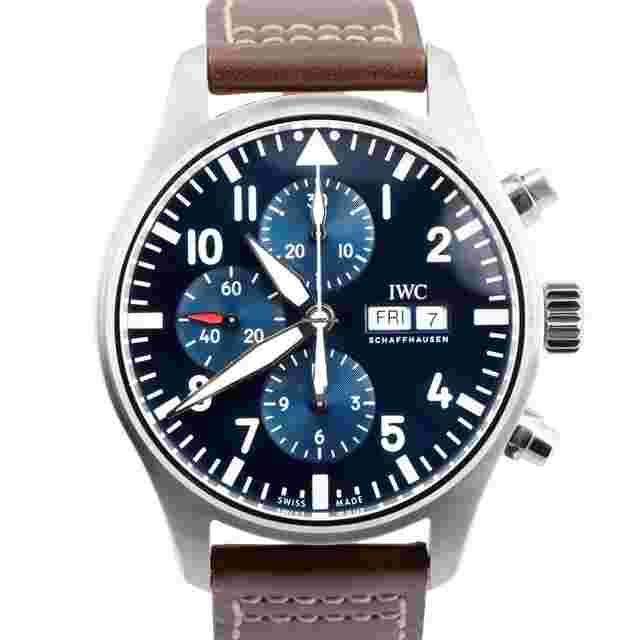 IWC Pilot Chronograph
                           
                                 Le Petit Prince BLUE 43mm Leather Steel Chronograph IW377714 BOX