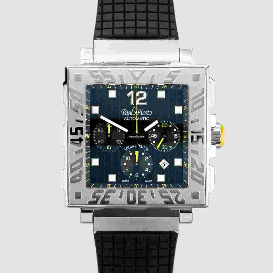 Paul Picot C-Type
                           
                                 Chronograph - NEW A Sporty and Bold Timepiece with Striking Yellow Accents
