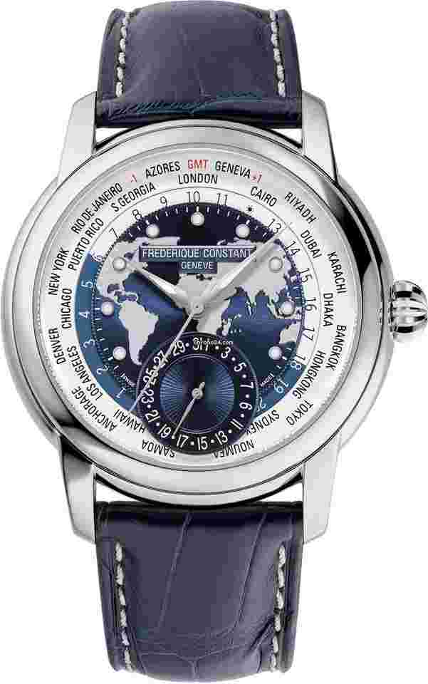 Frederique Constant Manufacture Worldtimer
FC-718NWWM4H6 Classic Worldtimer 42mm