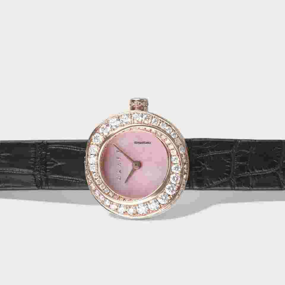 Graf
                           
                                 NEW Spiral Quartz Diamond Rose Gold 19.0mm Box&Papers GSP19PGDMPP