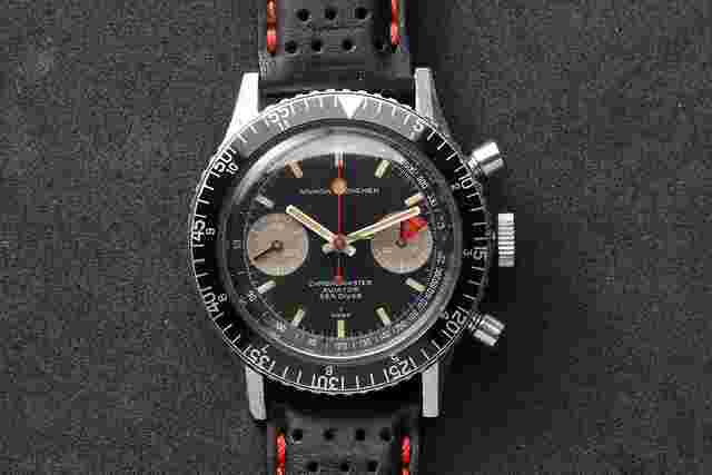 Nivada
                           
                                 Vintage Chronomaster Aviator Sea Diver - Lollipop hand - grey yachting subdials