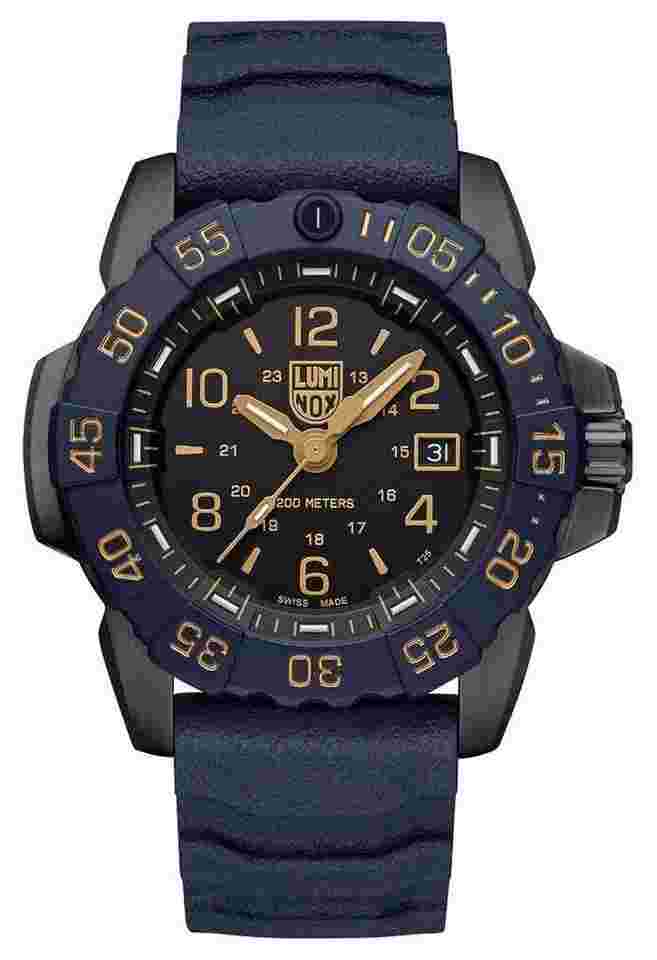 Luminox
Navy SEAL Foundation Black Steel Rubber Divers Mens Watch XS.3255.CB.NSF