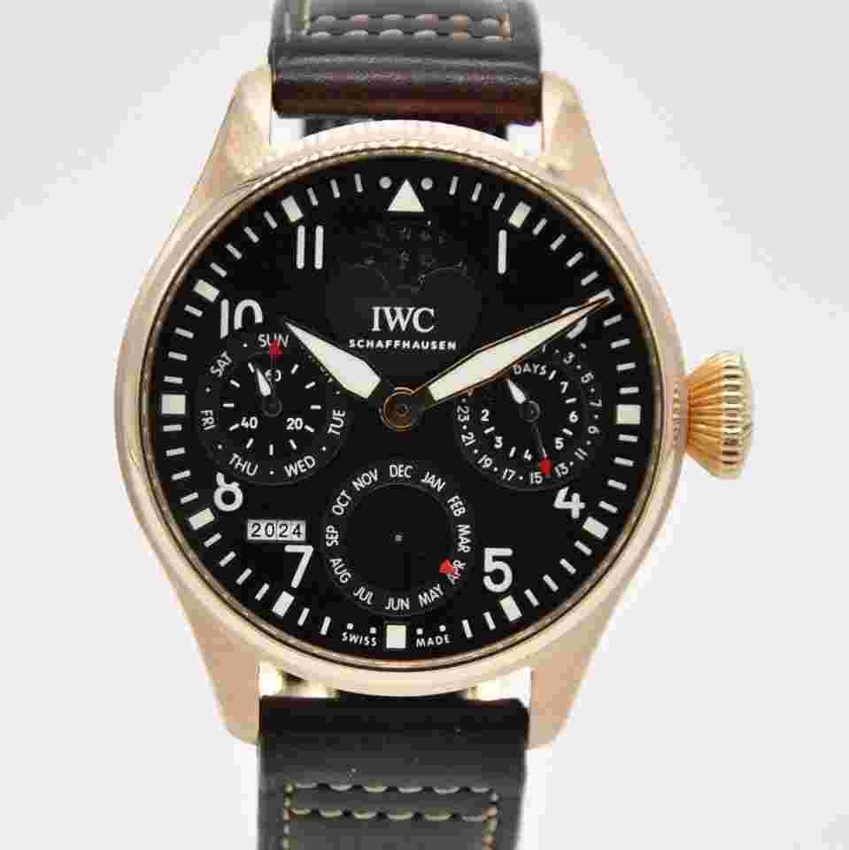 IWC Big Pilot
                           
                                 Perpetual Calendar 18k Rose Gold Brown Latin America LTD IW502804 Leather