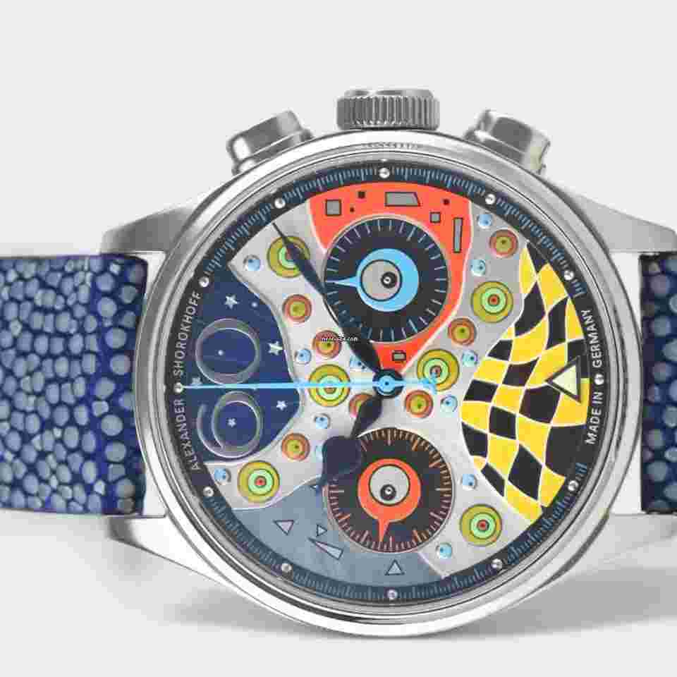 Alexander Shorokhoff
                           
                                 NEW Crazy Eyes Limited / Steel / Multicolor / Manual / 39mm / Box&Papers / AS.LCD-CRS01